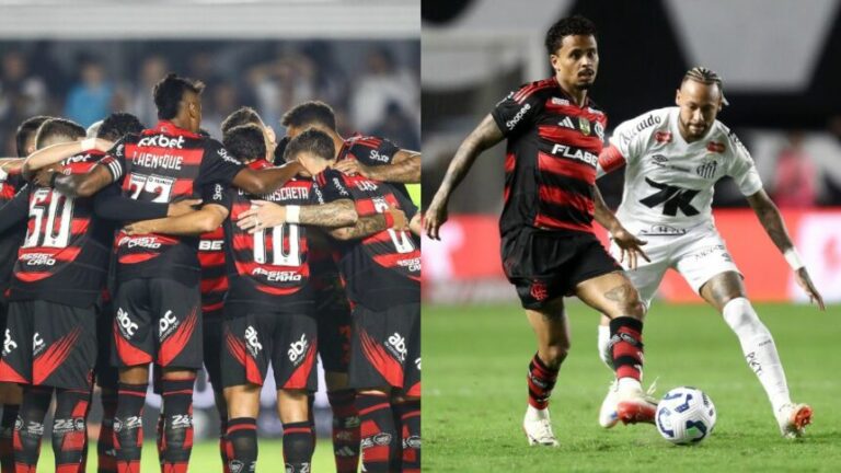 Allan brilha em Flamengo x Santos