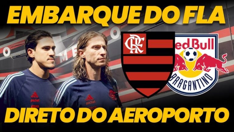 Assista ao embarque do flamengo para o jogo em são paulo