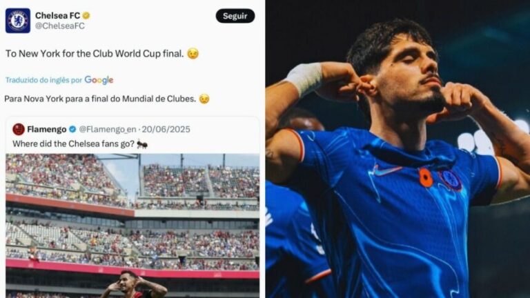 Chelsea responde a provocações do Flamengo após eliminar Fluminense
