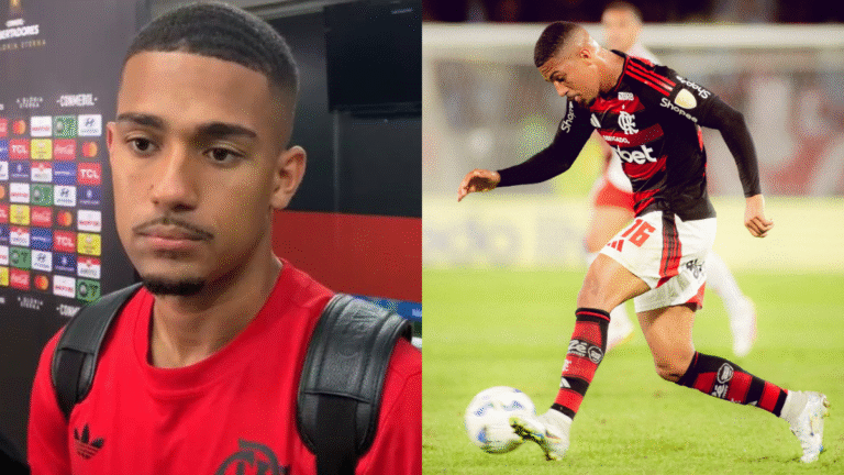 Samuel Lino brilha com dois gols pelo Flamengo e revela detalhes de sua estreia marcante