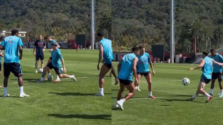 Saúl Ñíguez Brilha em Treino do Flamengo e Deixa Companheiros na Saudade