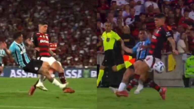 João Gomes, do Wolverhampton, se desculpa com Ayrton Lucas, do Flamengo, em vídeo