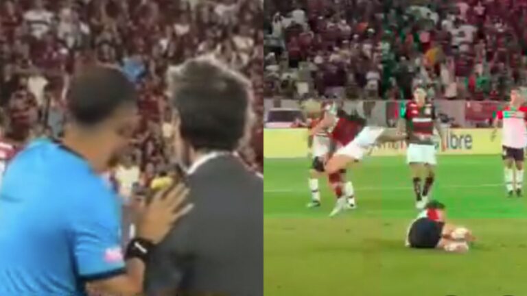 Quarto Árbitro Alerta Técnico do Estudiantes sobre Possível Expulsão em Duelo com o Flamengo
