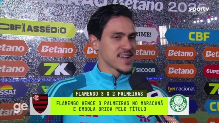 Pedro se Destaca e Comenta Participação Decisiva em Gols do Flamengo Contra o Palmeiras