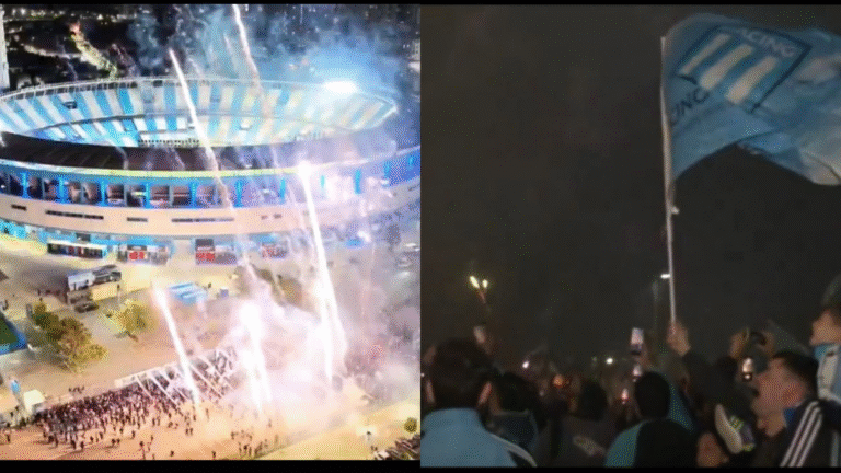 Torcida do Racing Faz Grande Festa Antes de Decisão na Libertadores Contra o Flamengo