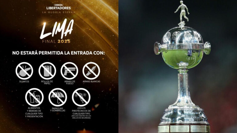 Itens Proibidos no Estádio: Conmebol Divulga Lista para Flamengo x Palmeiras na Final da Libertadores
