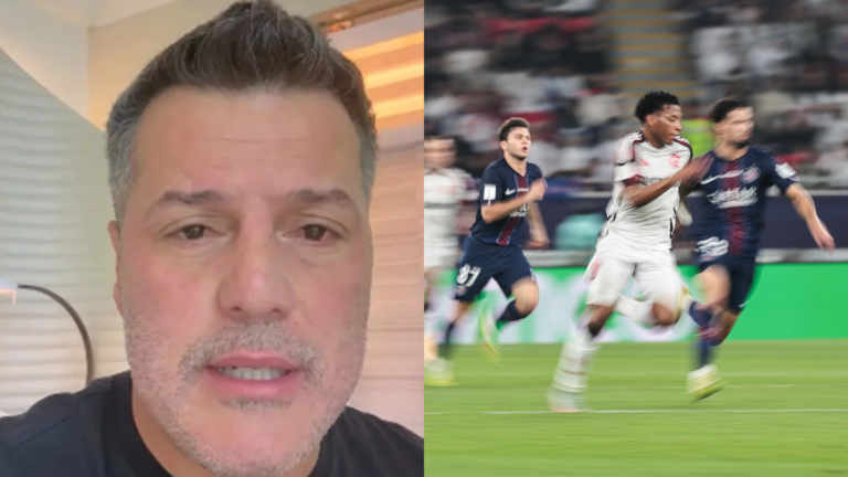 Ídolo do Flamengo Júlio César se emociona com discurso após Mundial de Clubes