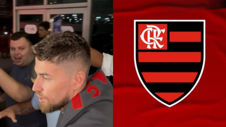 Jorginho é Recebido com Euforia no Desembarque do Flamengo no Rio