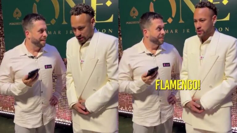 Neymar agita torcida ao citar Flamengo em festa: Será que vem pro Mengão?