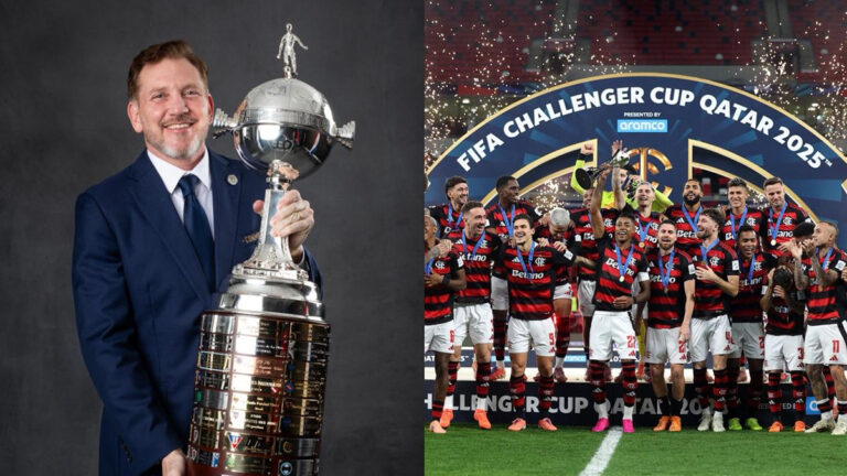 Presidente da Conmebol incentiva Flamengo em busca do título mundial contra PSG