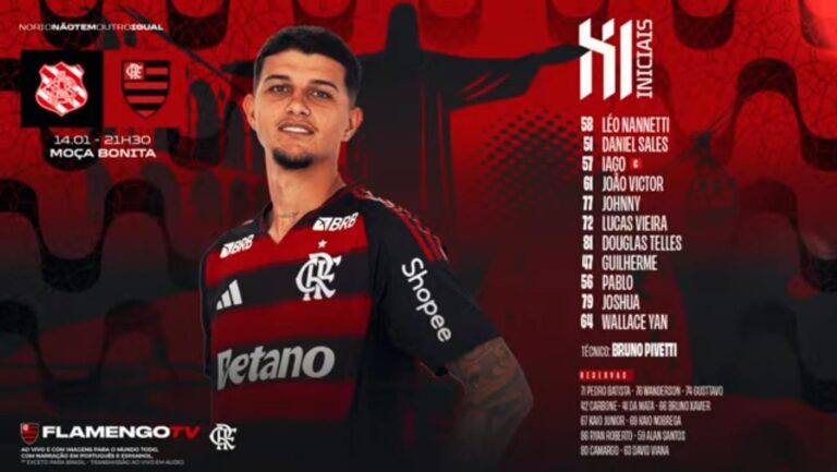 Flamengo busca primeira vitória no Carioca contra o Bangu com jovens promessas e Filipe Luís no comando