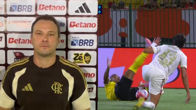 Flamengo sofre com expulsão precoce de Carbone e perde para Volta Redonda no estadual