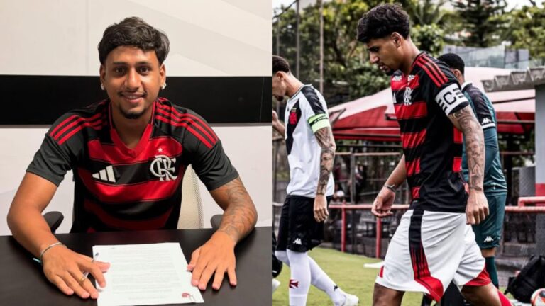 Rogério Araújo assina primeiro contrato com o Flamengo e já sonha com o profissional