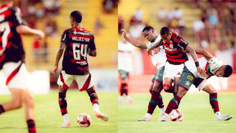 Wallace Yan brilha em jogo do Flamengo contra a Portuguesa e garante empate heroico